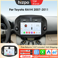 Hizpo 10.1 Inch  Carplay Car Radio Multimedia For Toyota RAV4 Rav 4 2007-2011 GPS Navigation Autoradio Stereo 2din Andorid 4G+BT