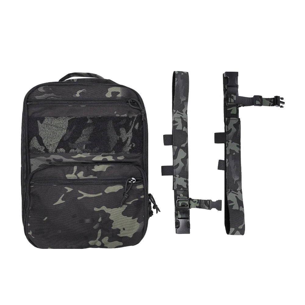 Taktischer Flatpack MOLLE Rucksack Erweiterbare Tasche DIY Klettverschluss Rucksack Integrieren mit Jagdweste Plattenträger Micro Chest Rig – Detail 18