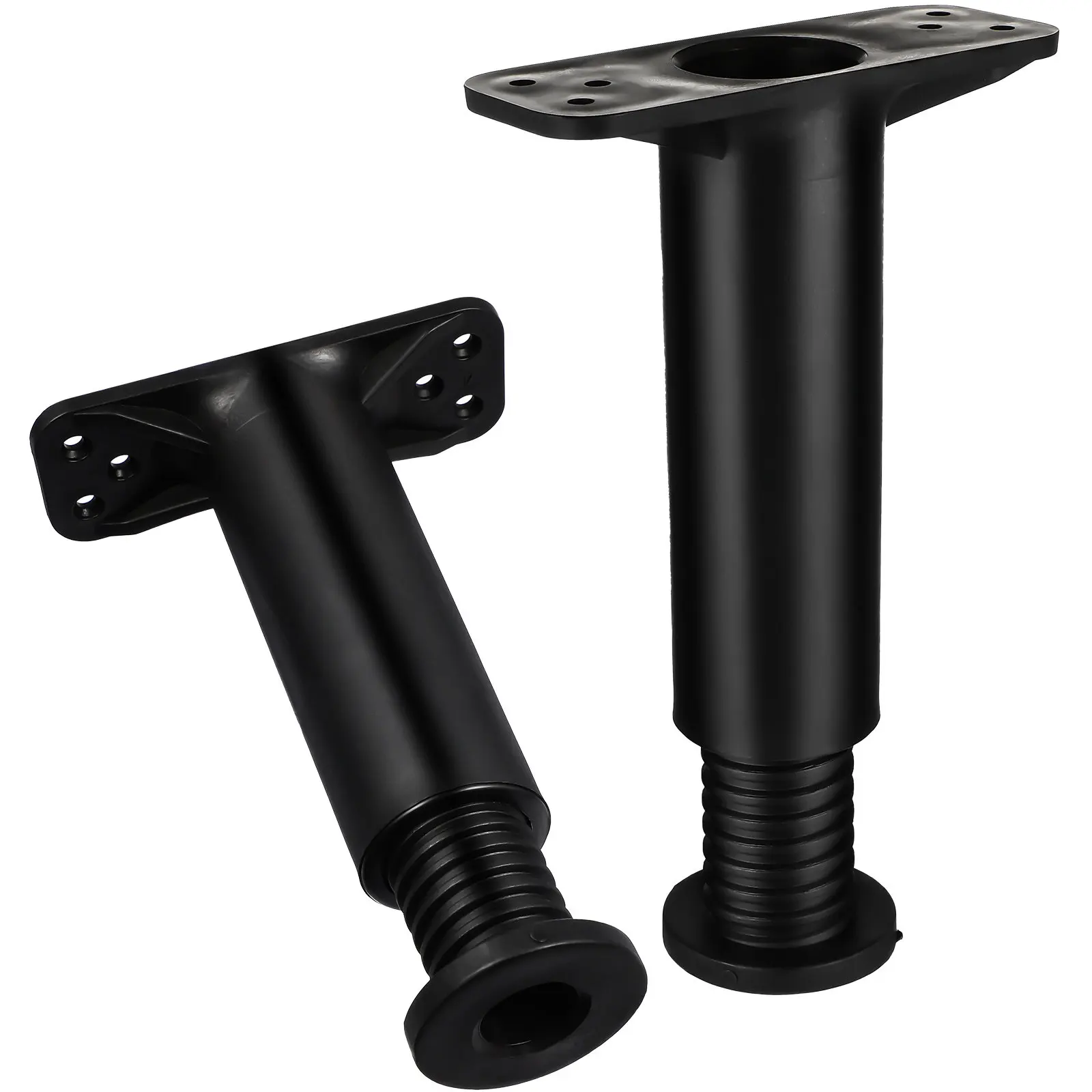 2Pcs Bed Center Support Legs Adjustable Height 5.11-8.66in Smooth Surface Non Scratch Bed Frame Feet Replacement Stabilizer Kit