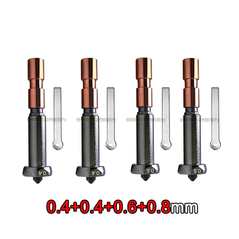 Neu verbesserte Düse für Anycubic Kobra 3 Max. Kehle Kobra 3 Max Combo Düse 0,4 mm 0,6 mm 0,8 mm schnelle Erwärmung