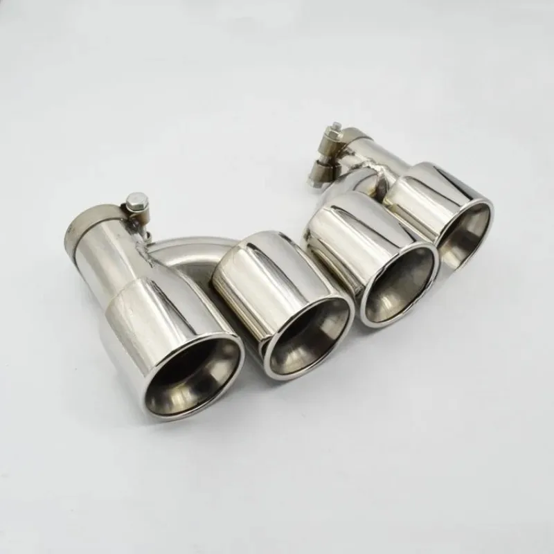 Suitable for car exhaust pipe modification tail throat H type R type 304 special stainless steel tail nozzle