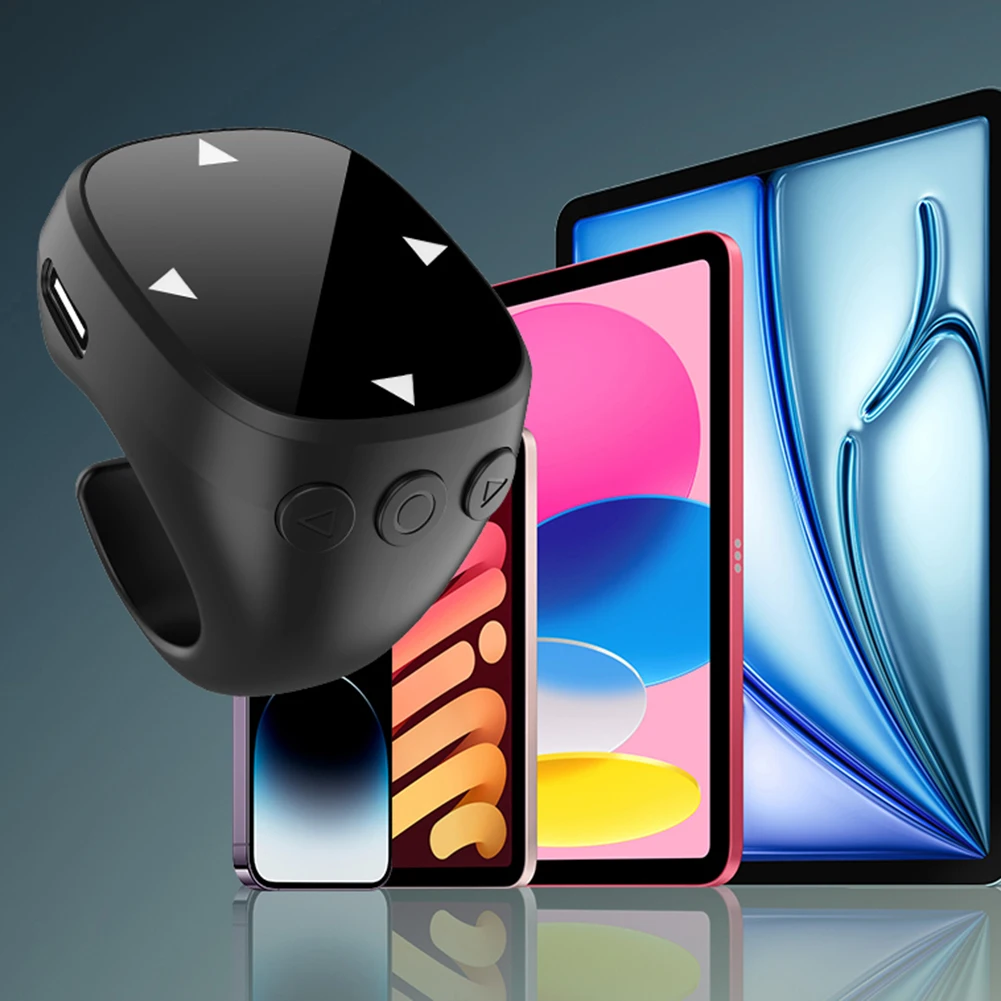 

For Scrolling Ring BT 5.3 Video Scrolling Remote Control Page Turner Scroller Finger Remote for Android iOS iPhone iPad