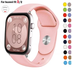 Silicone Band For Huawei Watch FIT 3 Strap smartwatch sport waterproof correa for Huawei Watch fit 2 fit3 watchband Accessories