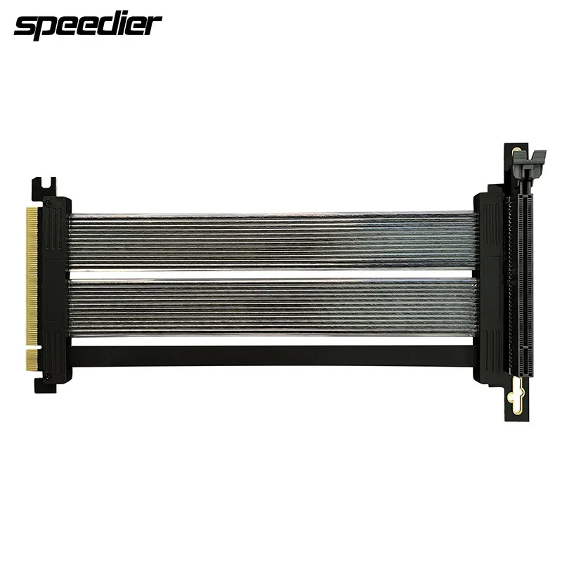 Riser Professional PCIe 4.0 x16 Extension Cable High-End Graphics Cards Gen4 16x Riser Flexible Extender 90/180 Degree GPU
