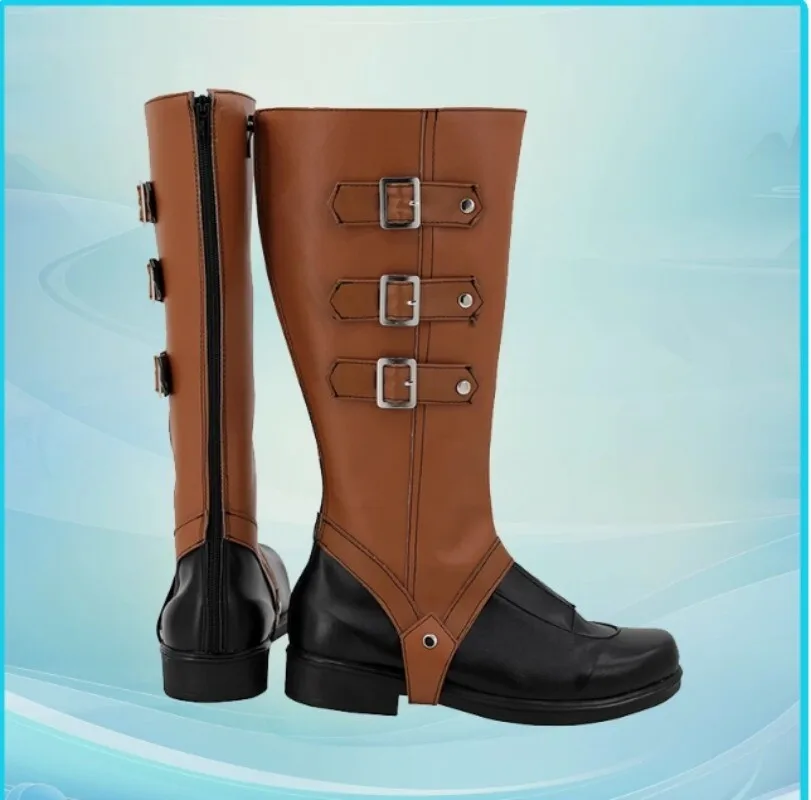 Anime Cosplay Stiefel The Great Ace Attorney Asougi Kazuma Schuhe Halloween Kostüm Zubehör Requisiten Made