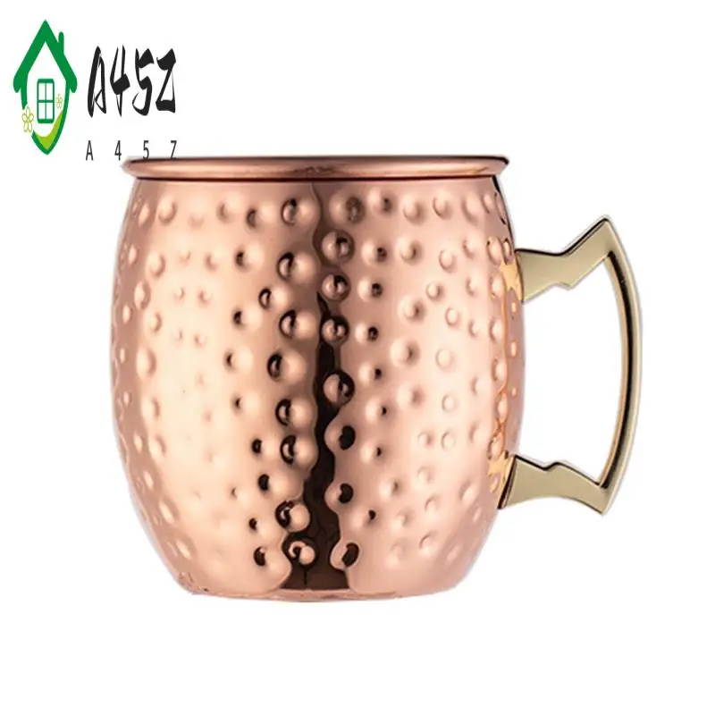 

A45Z-Moscow Mule Mugs Hammered Moscow Mule Mugs Drinking Cup Copper Cup Hammer Point Cup Bar Cocktail Glass Bar Gift Set Mug Dur