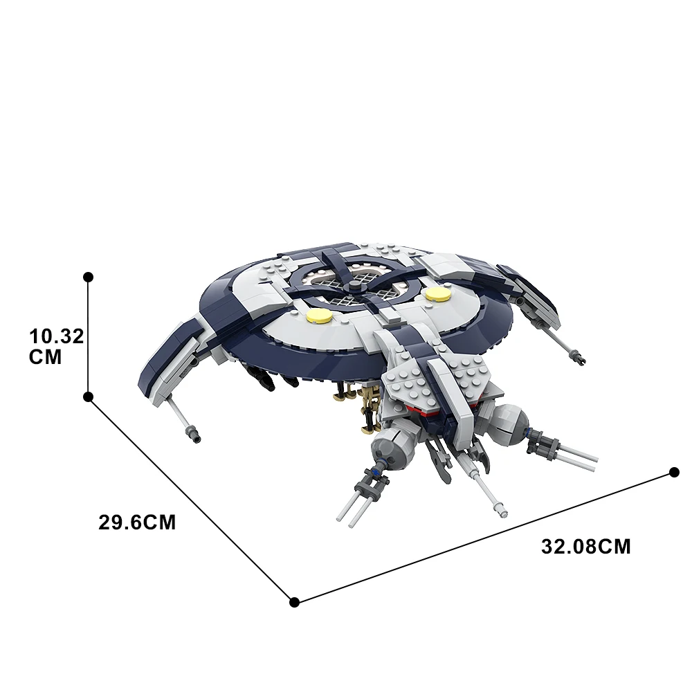 HMP Droid Gunship Building Blocks Movies Robot Armed Helicopter Model DIY Bricks Space Sets Toys Birthday Gift for Kids Adult