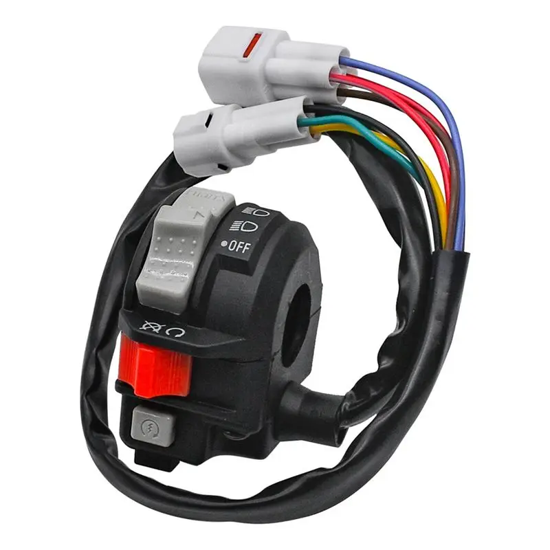 A96E-For YFZ450 Grizzly Raptor 250 125 Compatible Left Handlebar Switch 4KB-83973-21-00 Run Off Start Headlight