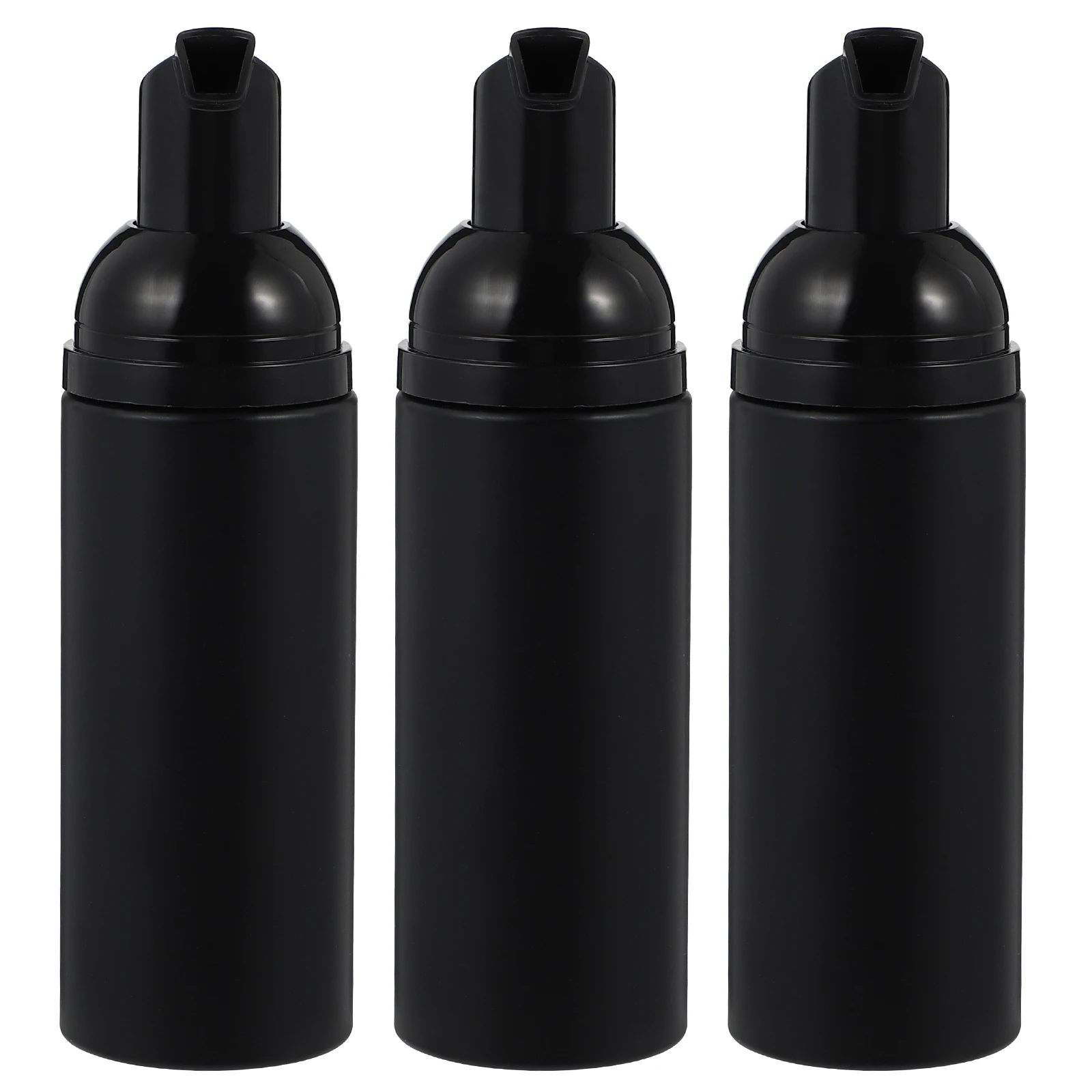

3 Pcs Foaming Pump Bottle Travel Size Plastic Dispenser Shampoo Bubble Soap Smooth Dense Spill Proof Spring Loaded Tight Threads