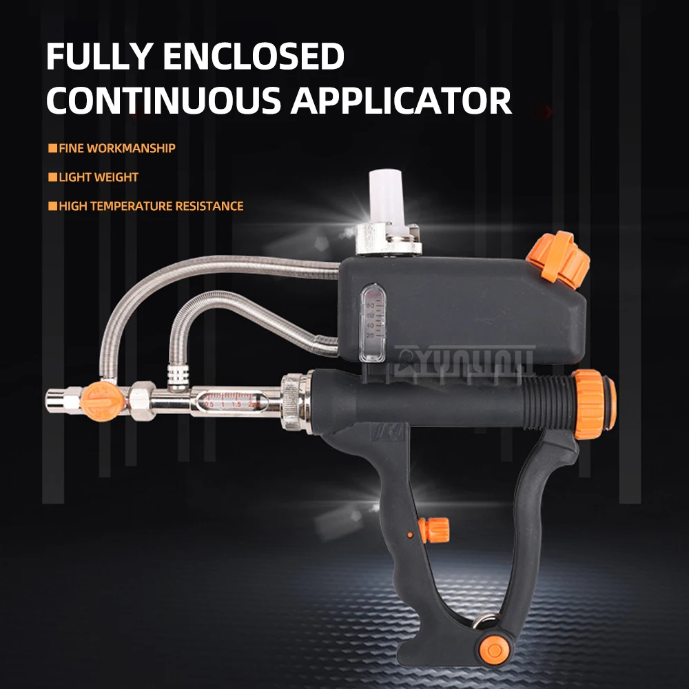 

Adjustable Fully Enclosed Syringe Continuous Drug Injection Gun for Livestock Small Animal Pig Injector Equipment