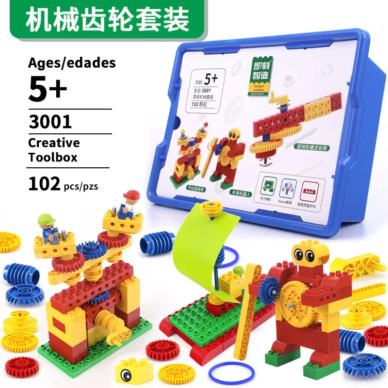 Ensemble de blocs de construction Mechanical World 9656, peut assembler une Turbine éolienne, jouets d'expérimentation scientifique pour enfants pour cultiver la créativité