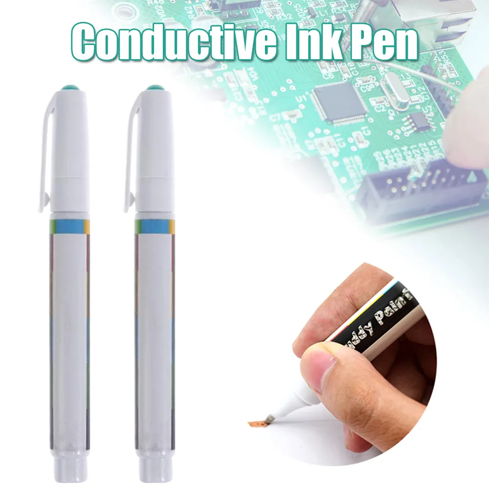 

Electronic Circuit Draw Instantly Magical Pen DIY Circuit Drawing Conductive Ink Pen Remote Keyboard Circuit Board Repair Tool