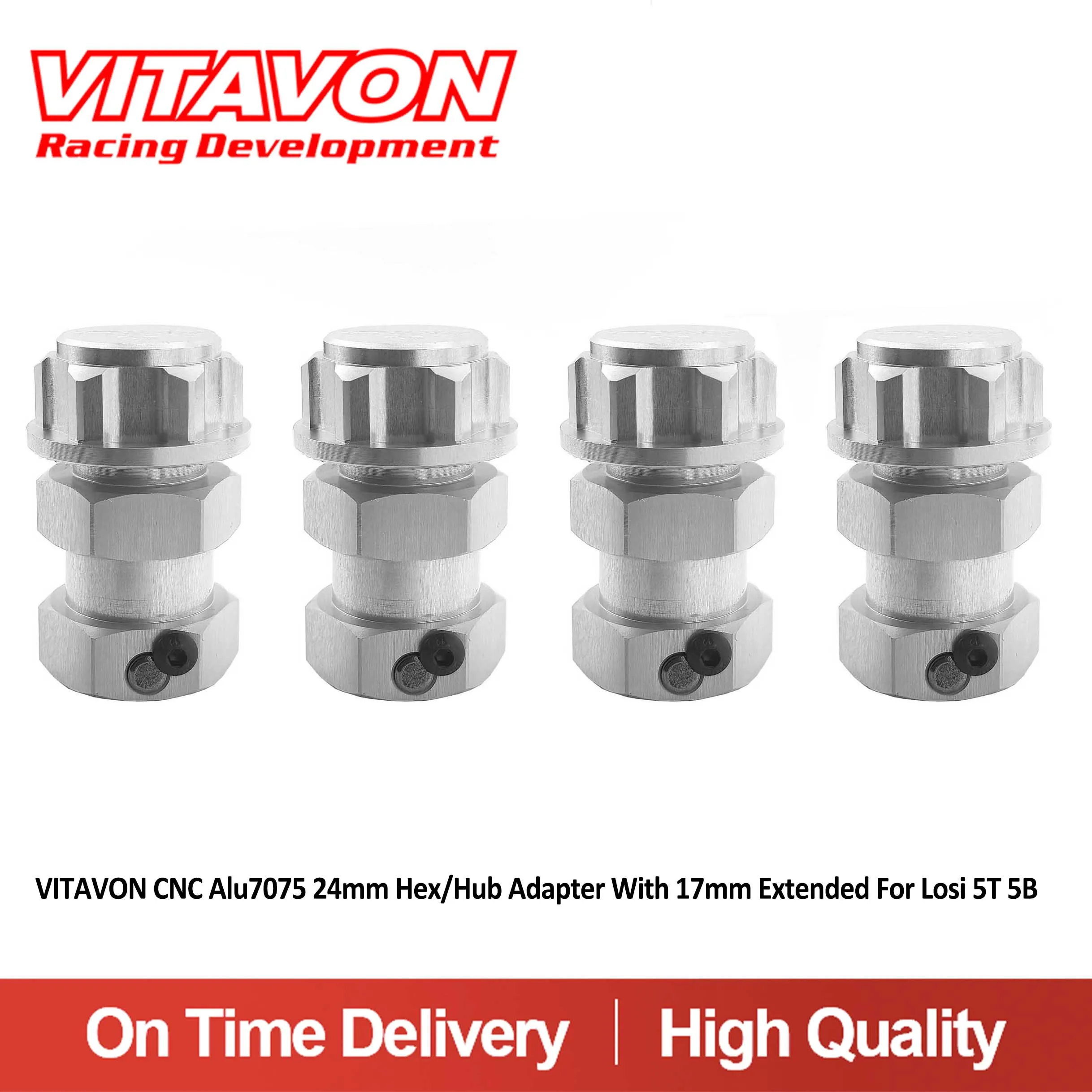 

VITAVON CNC Alu7075 24mm Hex/Hub Adapter With 17mm Extended For Losi 5T 5B