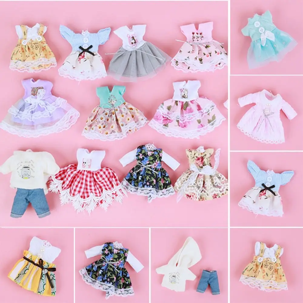 Fashion Doll Clothes Skirt Suit Best Gifts 16cm Doll Clothes High-end Dress Up Can Dress Up 1/8 BJD for Children DIY Girls Toys
