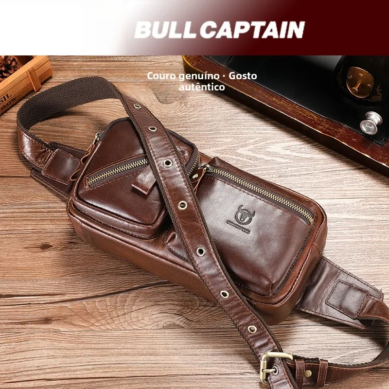 top-layer-cowhide-leather-single-oulder-crossbody-genuine-leather-mobile-phone-waist-bag-chest-bag-men-tablet-earphone-bag