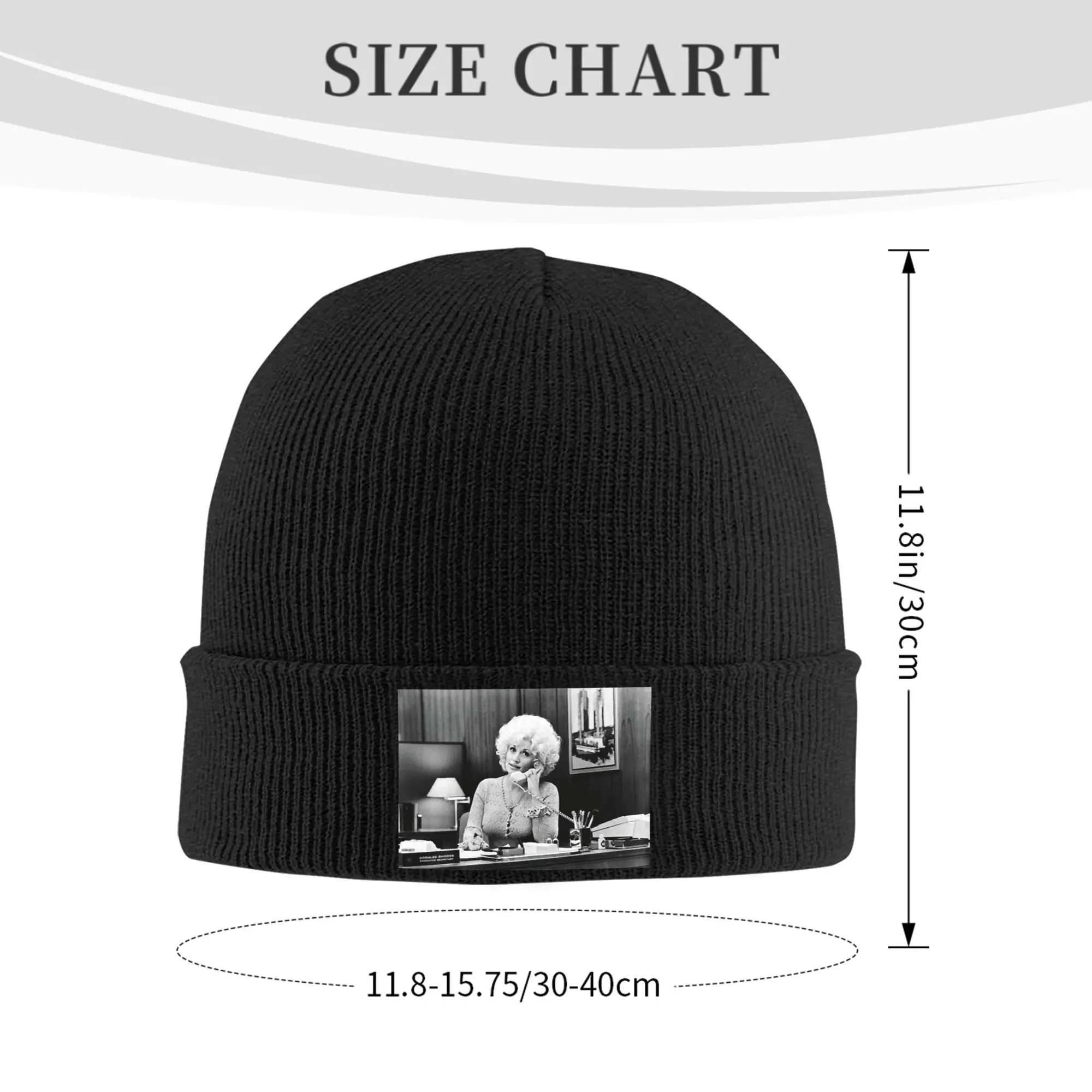 Dolly Parton In Nine To Five Hat Autumn Winter Beanie Warm  Caps Unisex Acrylic Skullcap