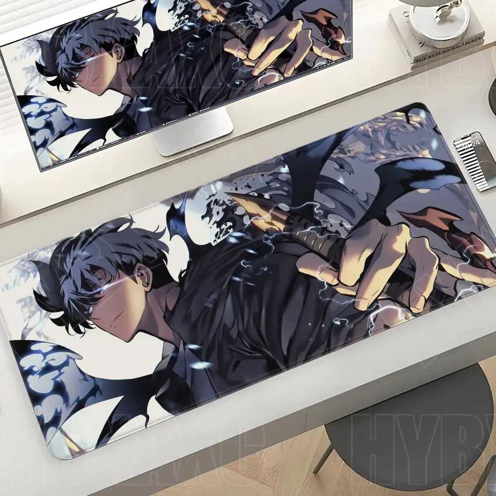 Gaming Mouse Pad Solo L-Leveling Laptop Office Home Thickened Computer Keyboard Mousepad Tapis De Souris Giving Gifts To Friends