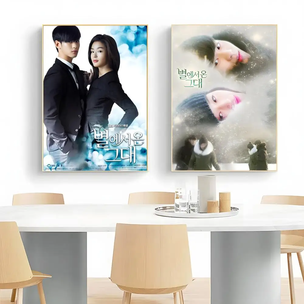 Korean romantic comedy M-My Love From The Stars Poster Wall Art Print Poster Decorative Mural Home Decor Gift Unframed
