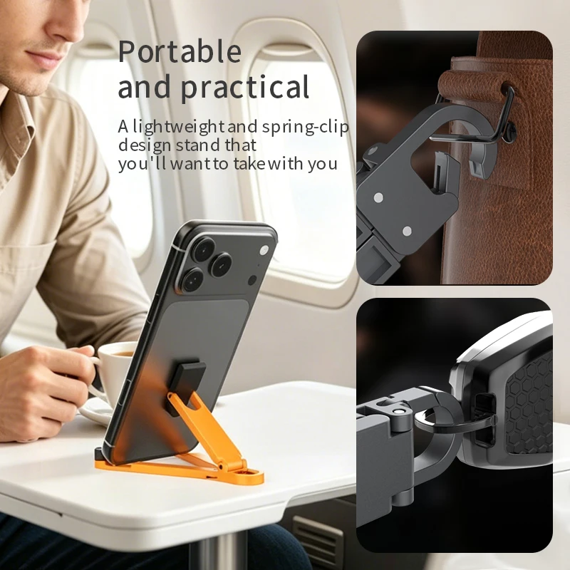 Foldable Phone Stand Keychain, 360° Rotating Ring Holder Universal Portable Phone Grip for iPhone 16 15 14 Samsung Xiaomi view 3