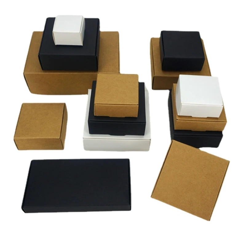 Kraft Packaging Carton, Festival Party Gift Box, Soap Carton, Supports Customized Size and Logo, 21Size, 100Pcs Lot