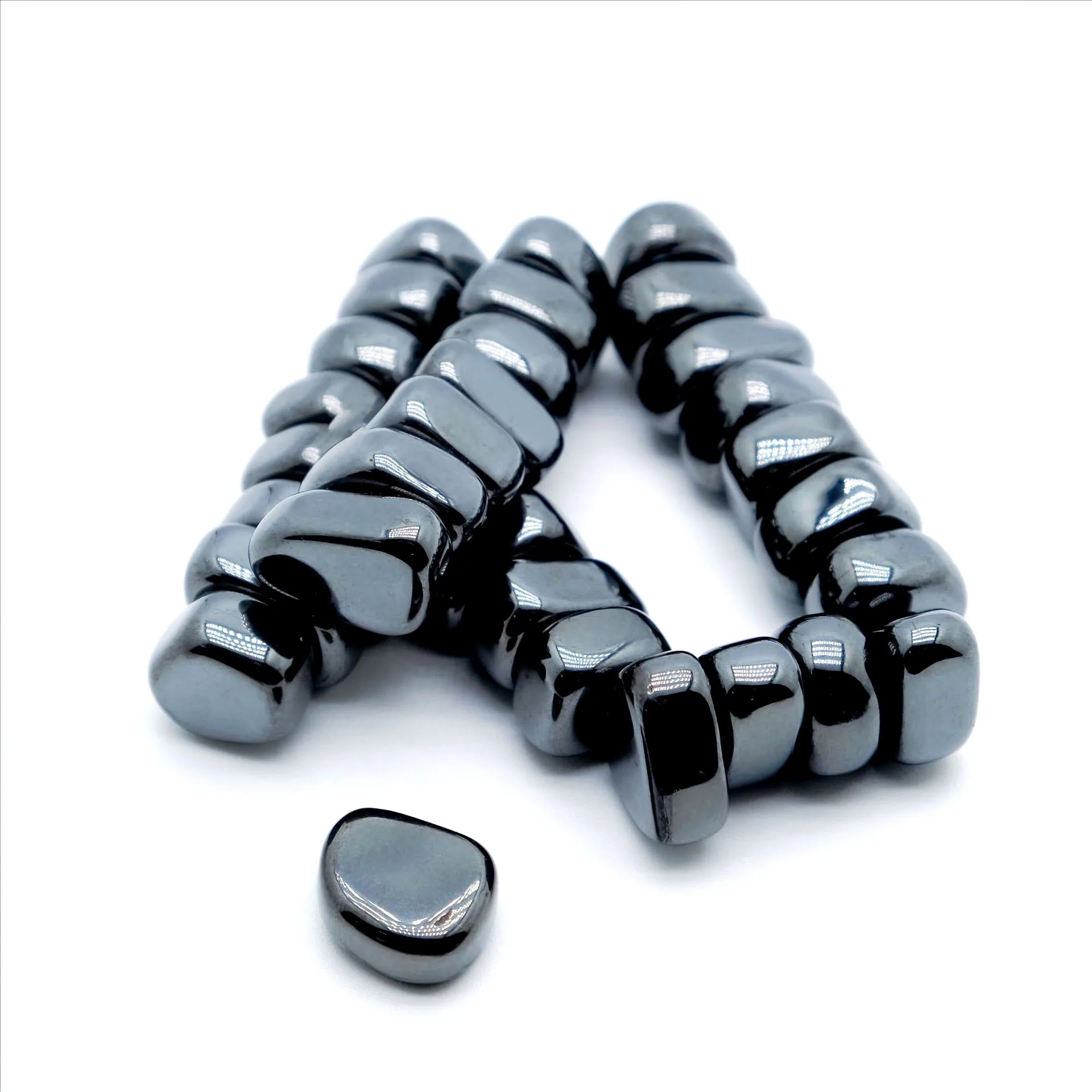 مغناطيس حجر المغناطيس الأسود غير المنتظم المصقول كتلة مغناطيسية متعددة الوظائف تخفيف التوتر العلاج التفاعل اللعب مغناطيس الثلاجة #6