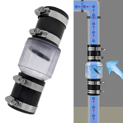 Silent Pump Check Valve Spring-loaded Baffle Prevents Sewage Backflow With Clamp For Enhancing Pump Efficiency