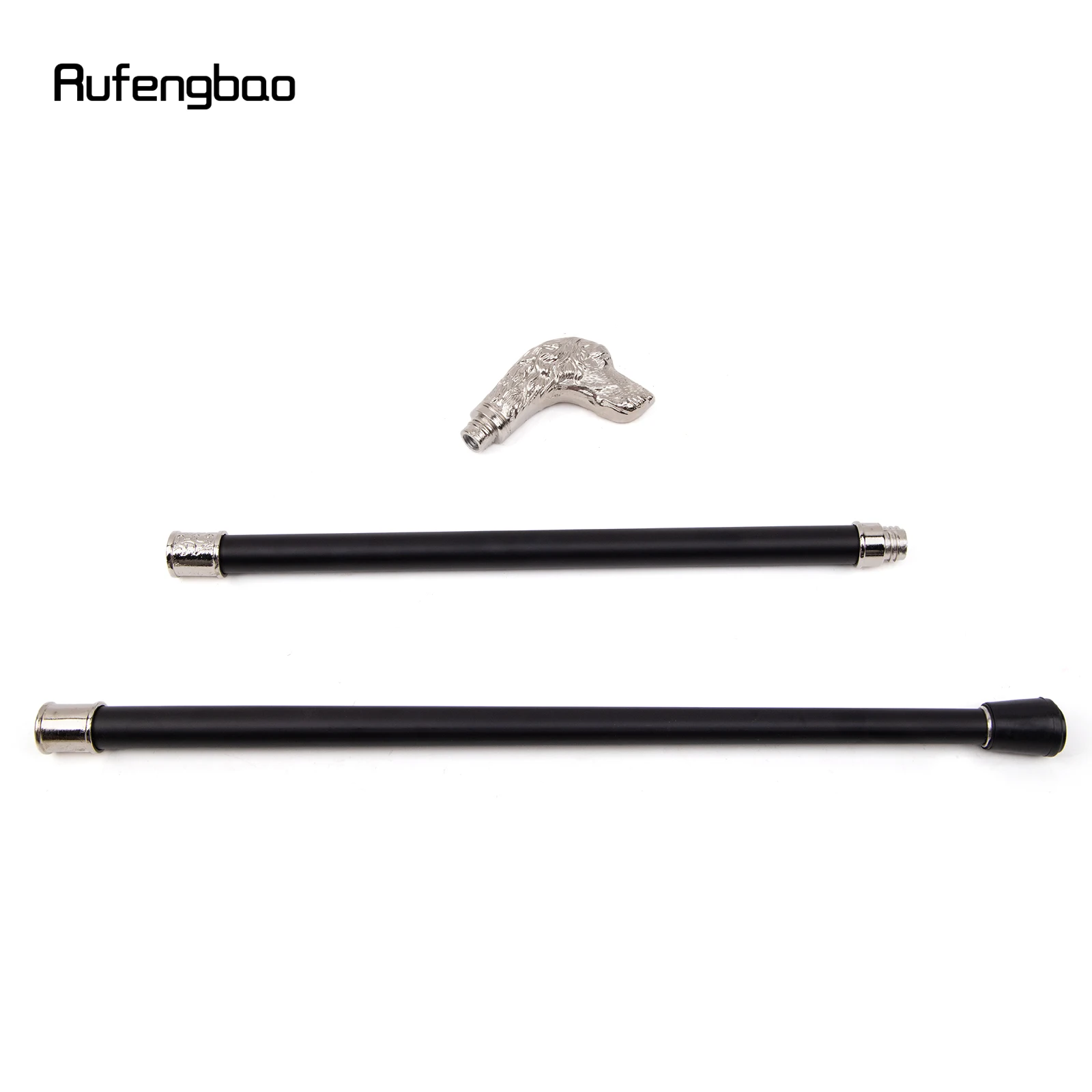 สีขาว Loyal หัวสุนัขเดิน Cane แฟชั่นตกแต่งเดิน Stick สุภาพบุรุษ Elegant คอสเพลย์ Cane KNOB Crosier 93 ซม