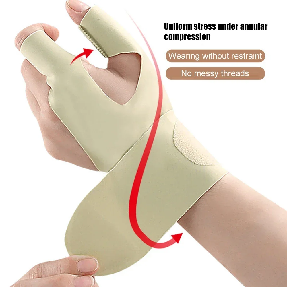 Sport Finger Wrist Guard Pinky Finger Splint Adjustable Finger Wrist Fixation Pinky Brace Wrist Support Carpal Tunnel Care Brace