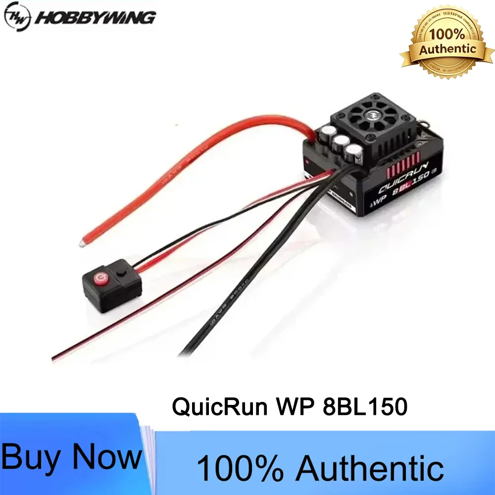 HOBBYWING QuicRun WP 8BL150 G2 Brushless ESC 3-6S 150A with LCD LED Program Card for 1/8 Scale RC Car Buggy Accessories