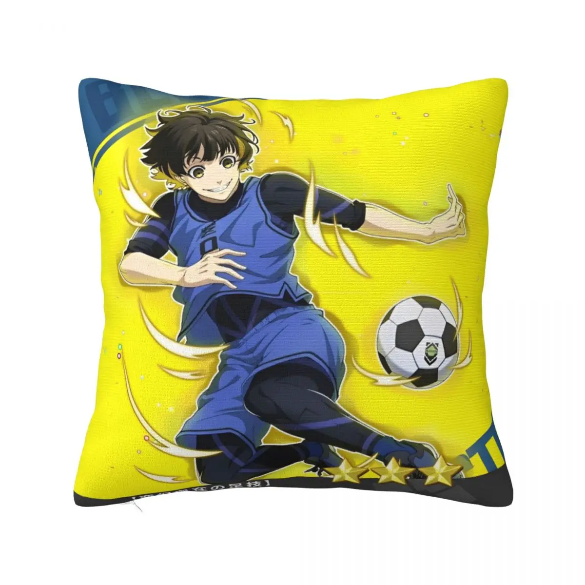 

Japanese Anime Blue Lock Pillowcase Printing Polyester Cushion Cover Decor Pillow Case Cover Home Drop Shipping 40X40cm