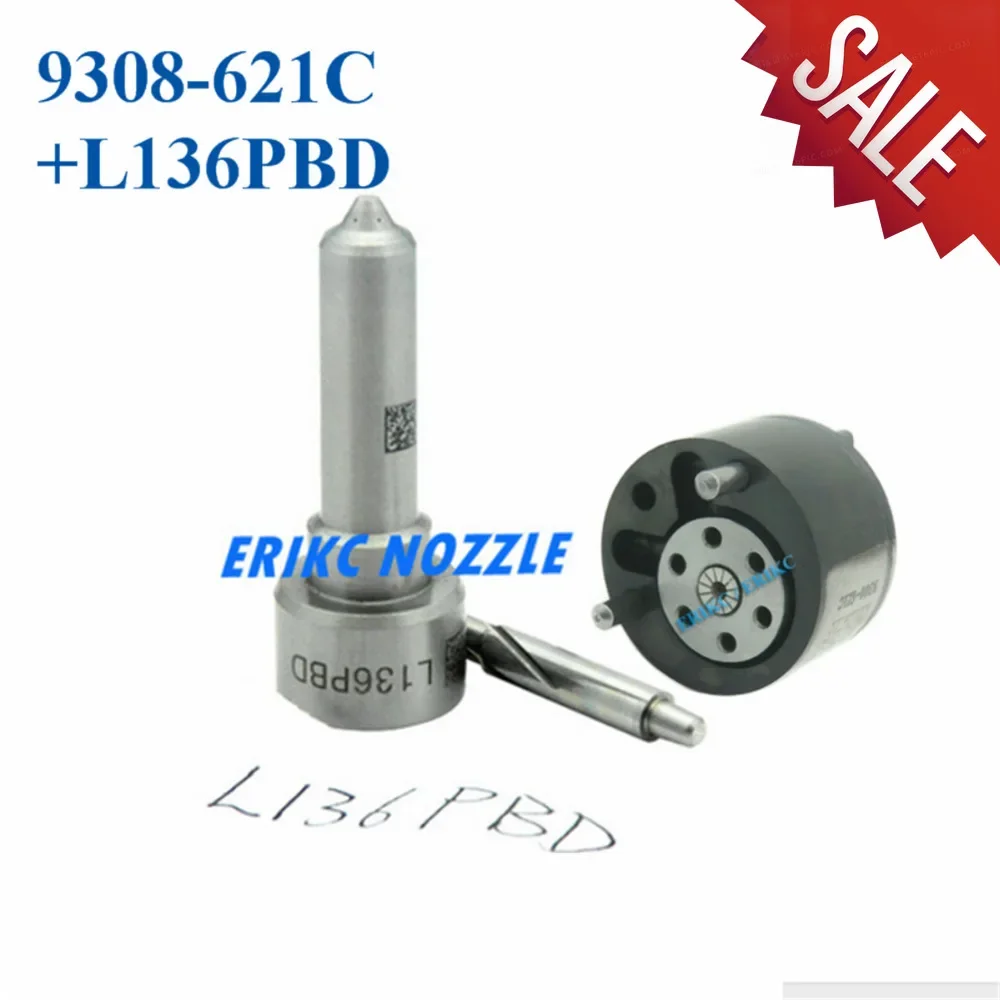 

ERIKC 9308-621C Valve L136PBD Nozzle Repair Kits Group 7135-660 for EJBR03001D EJBR02501Z Inyector Valve Set Diesel Injector