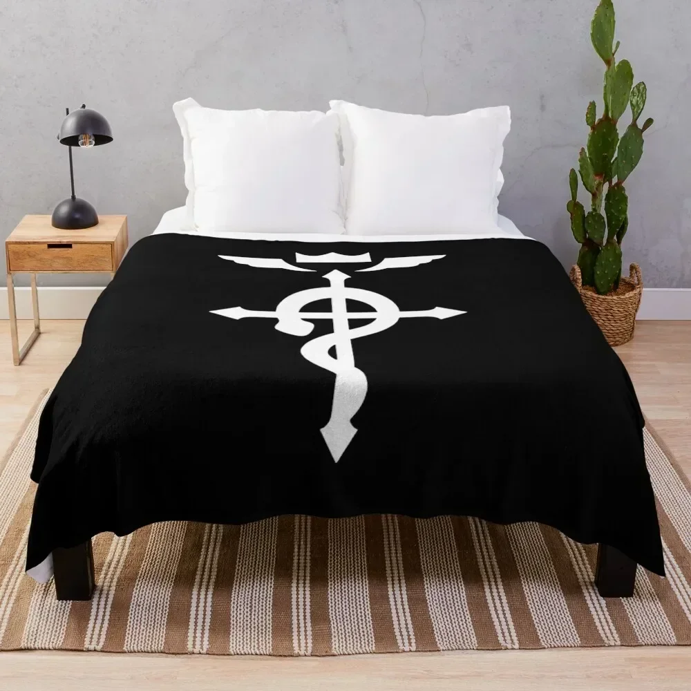 

Edward Elric Crest Throw Blanket For Sofa Thin Cute Giant Sofa Decoratives Blankets