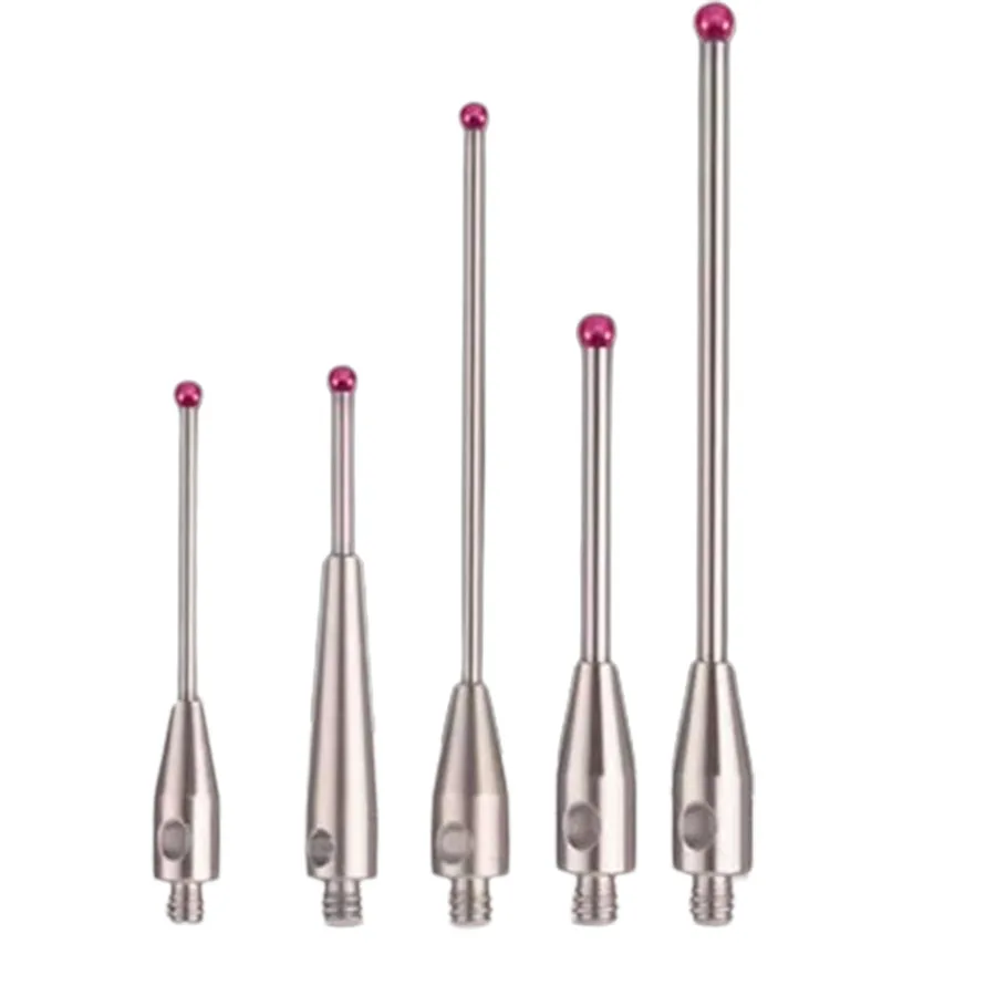 Three dimensional measuring head, three coordinate measuring needle, CNC probe, ruby probe, 0.5/1.0/2 ball head thread, M2M3