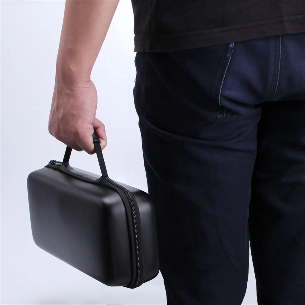 

AA91 Portable Storage Bag Carrying Case for MSI Claw Game Console EVA Waterproof and Anti Drop Protective Handbag Black