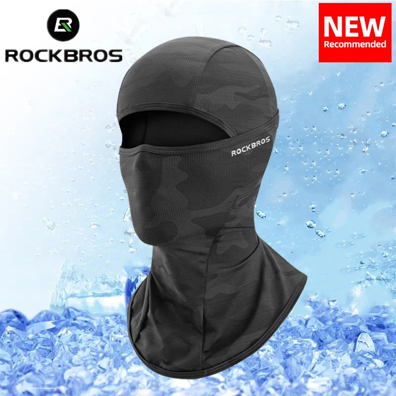 

ROCKBROS Cycling Balaclava Spring Summer Motorcycle Face Masks Scarf Hat Absorb Sweat Outdoor Mask UV Sun Protection Bike Scarf