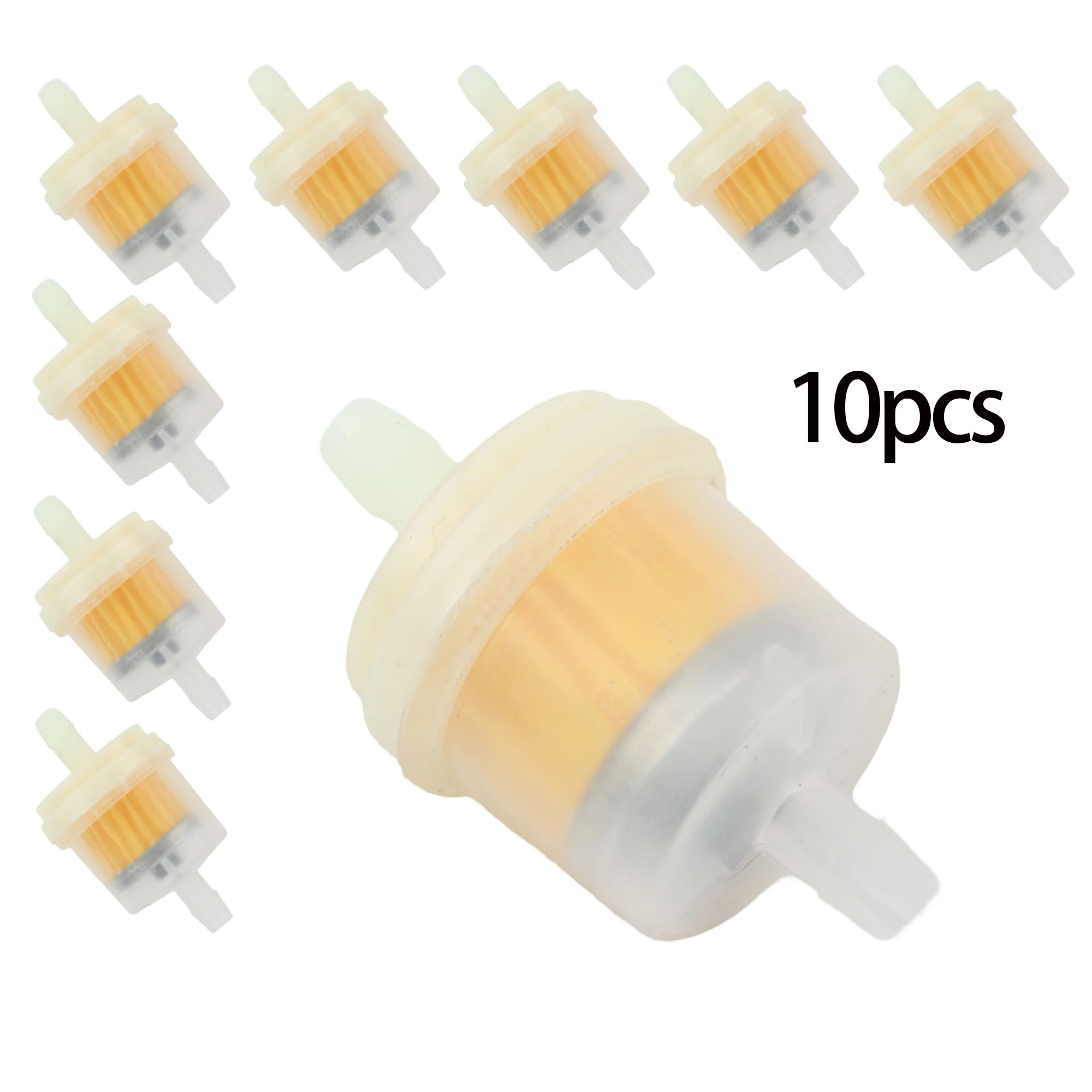 10Pcs/set Motorbike Petrol Gas Fuel Gasoline Oil Filter For Scooter Universal Motorcycle Moped Scooter Dirt Enduro