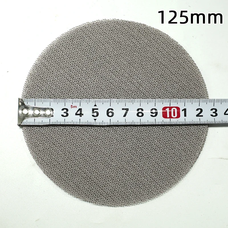 50 Pcs Of Car Putty Sanding 5 Inch Sandpaper Round Flocking 125mm Suitable For Back Flocking Of Pneumatic Sanding Machine