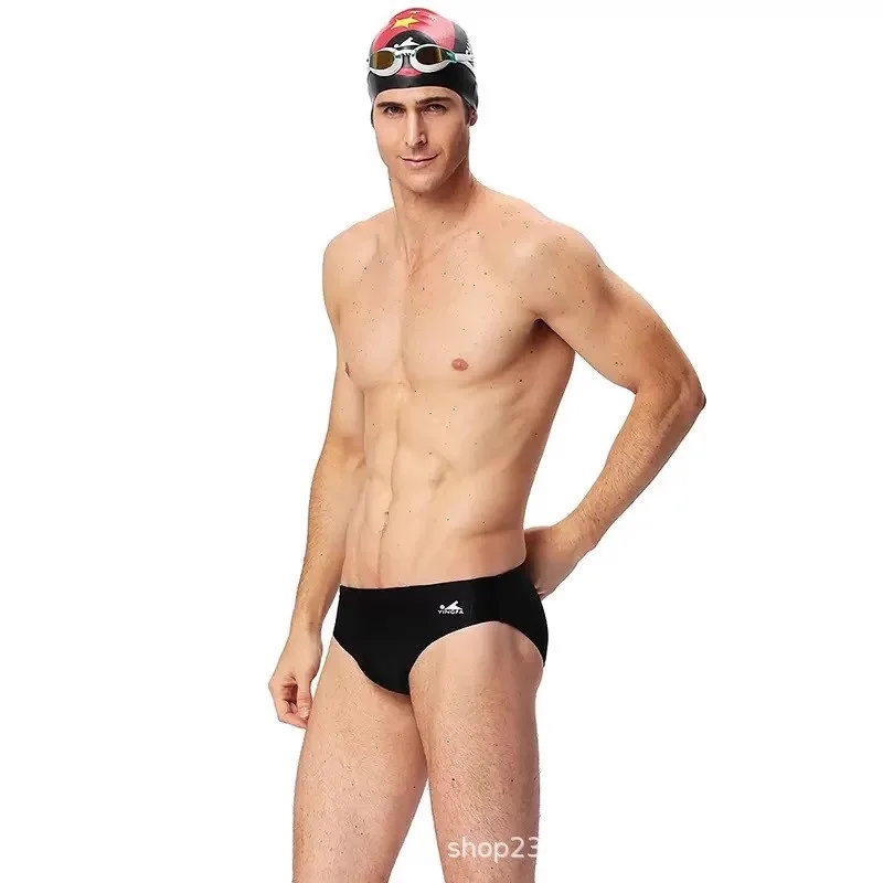 Yingfa-braguitas de natación para hombre, pantalones cortos de playa competitivos profesionales, traje de baño competitivo antiterloro de secado rápido para carreras