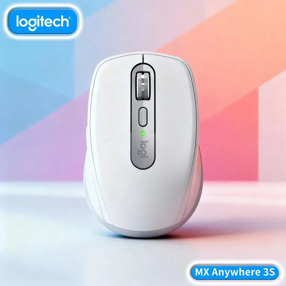 High-Performance MX Anywhere 3S - 8000 DPI Darkfield, USB-C Quick Charge, Hyper-Scroll, Great for Multi-Device Wine Office