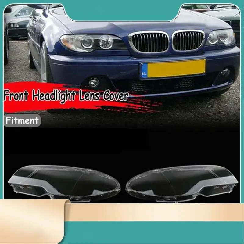 

Car Headlight Lens For BMW E46 3 Series 2DR Coupe 2003-2006 Lampshade Glass Lampcover Caps Shell Lamp Case-N31R