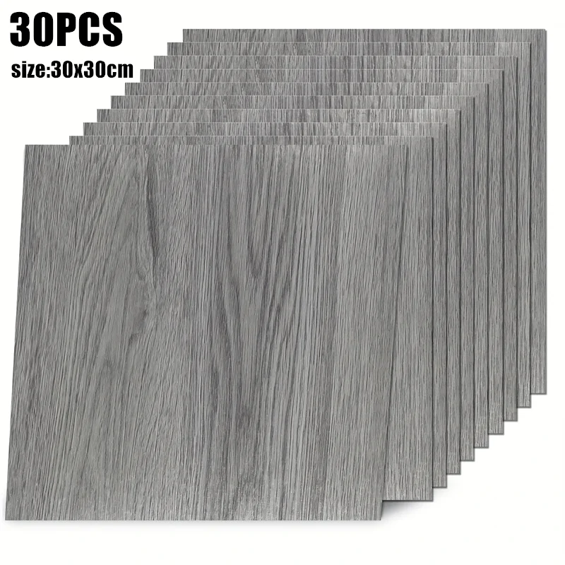 Peel and Stick Vinyl Floor Tiles Self Adhesive Waterproof Flooring Wood Planks for Kitchen Dining Room Bedrooms Home Decoration