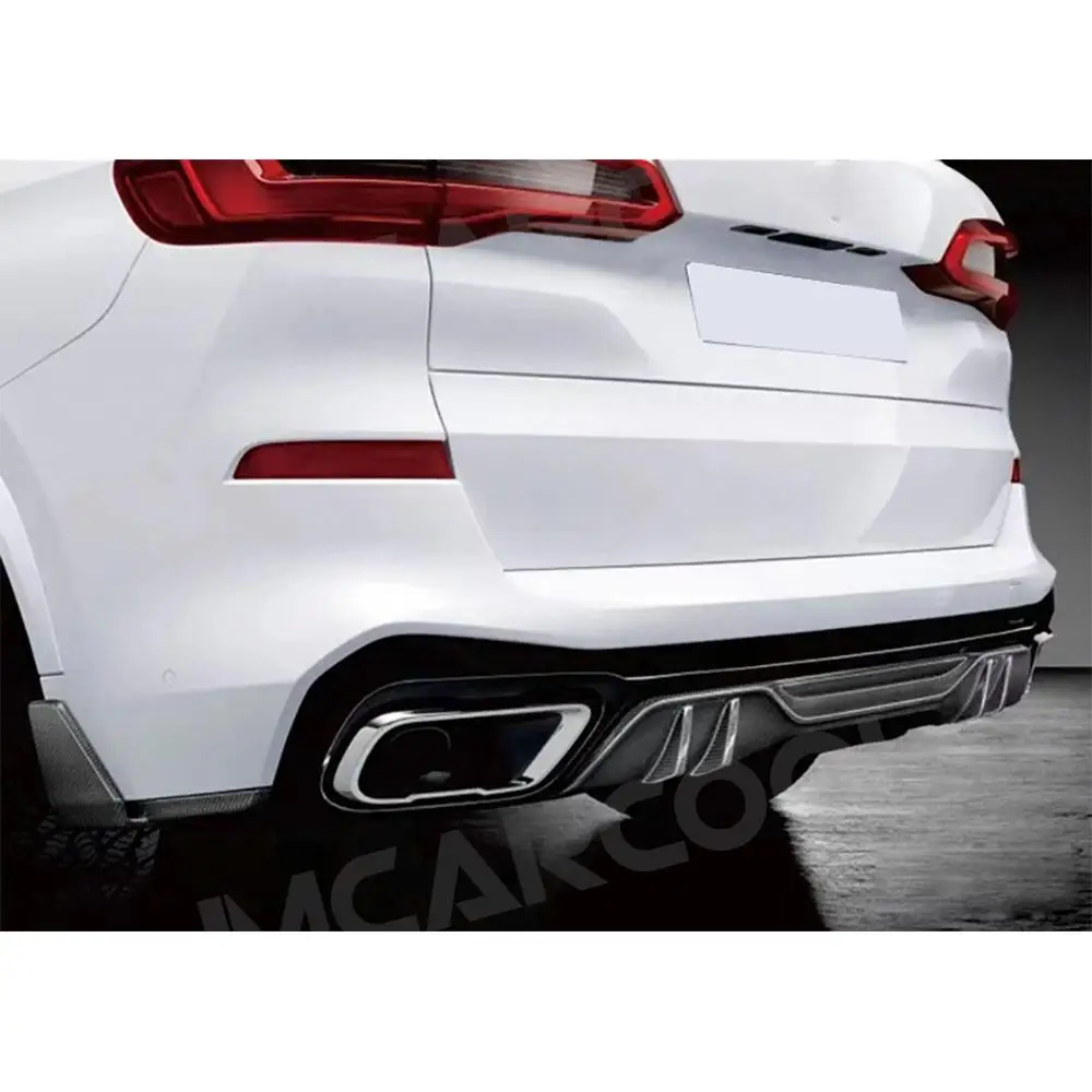 

JMCARCOOL For BMW X5 G05 M Sport 2019+ Carbon Fiber Rear Bumper Diffuser Side Splitters Automotive Diffuser Wrap Accessories
