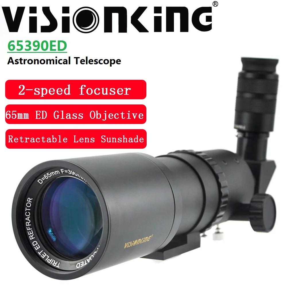

Visionking алюминий 65390 ED APO рефракторный астрономический телескоп FMC точечная труба 65 мм астрономическое оборудование для кемпинга Монокуляр