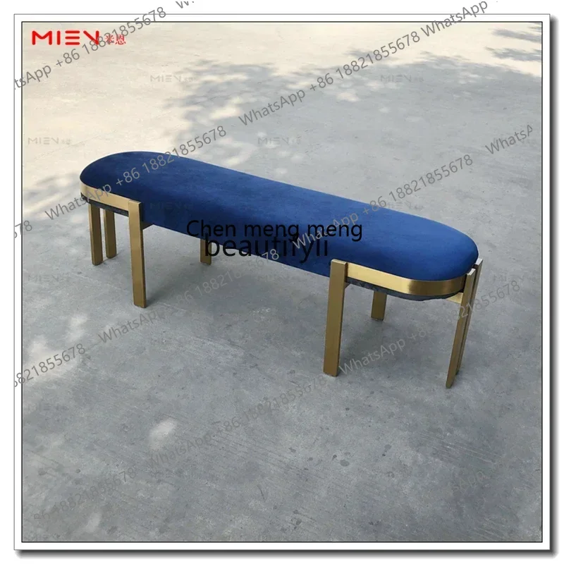 Italian light luxury home shoe changing stool bedroom bedside bench clothing store resting stool