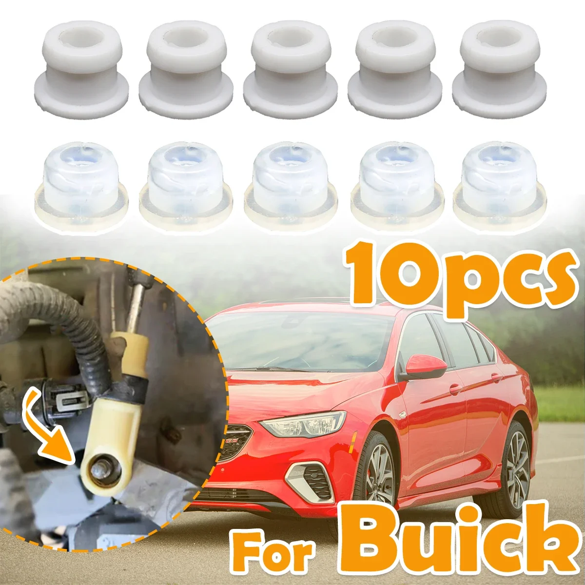 10PC Auto Gear Shift Cable Lever Linkage Bushing For Buick Encore Rainier Regal Shifter Sleeve Grommet Repair Kit Rubber Clips