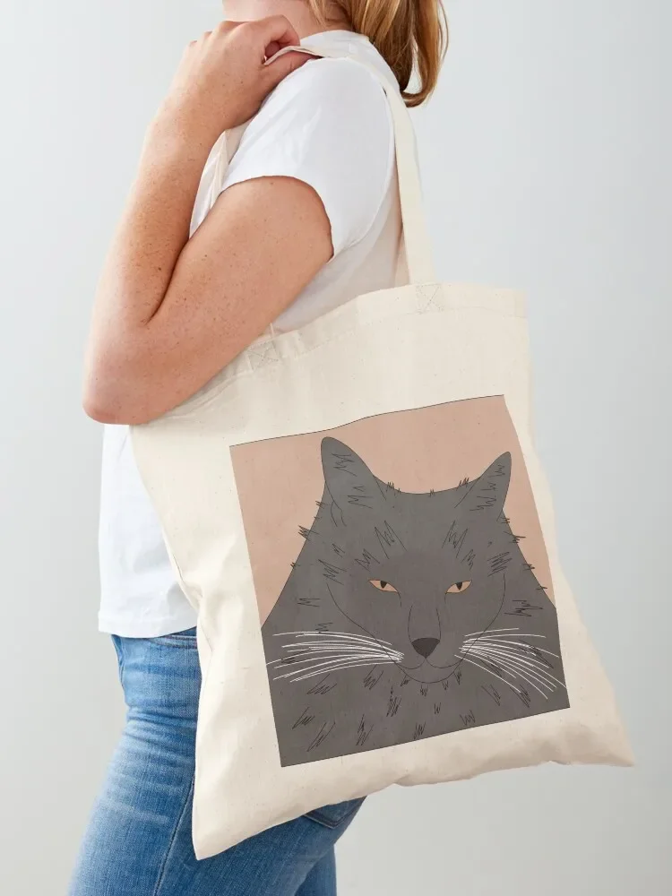 

Fuzzy Cat Tote Bag Shopping bags tote bag university shopping bags foldable Big bag women