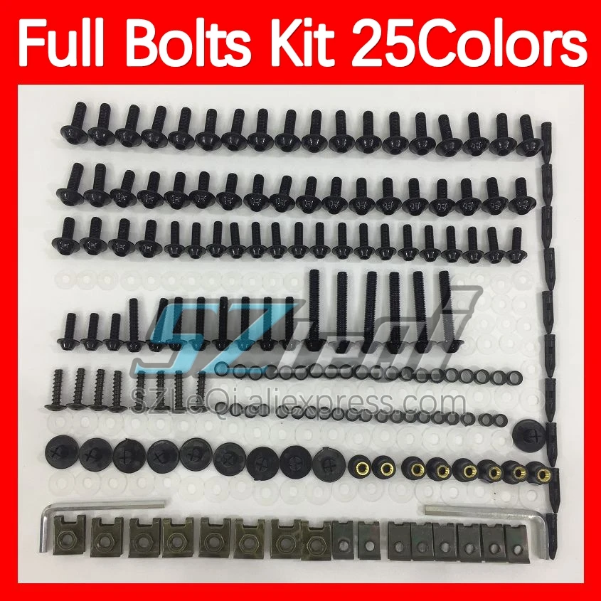 Kit complet de boulons de carénage, pour KAWASAKI ZZR250 ZZR-250 1990 1991 1992 93 1995 1996 1997 1998 1999 268