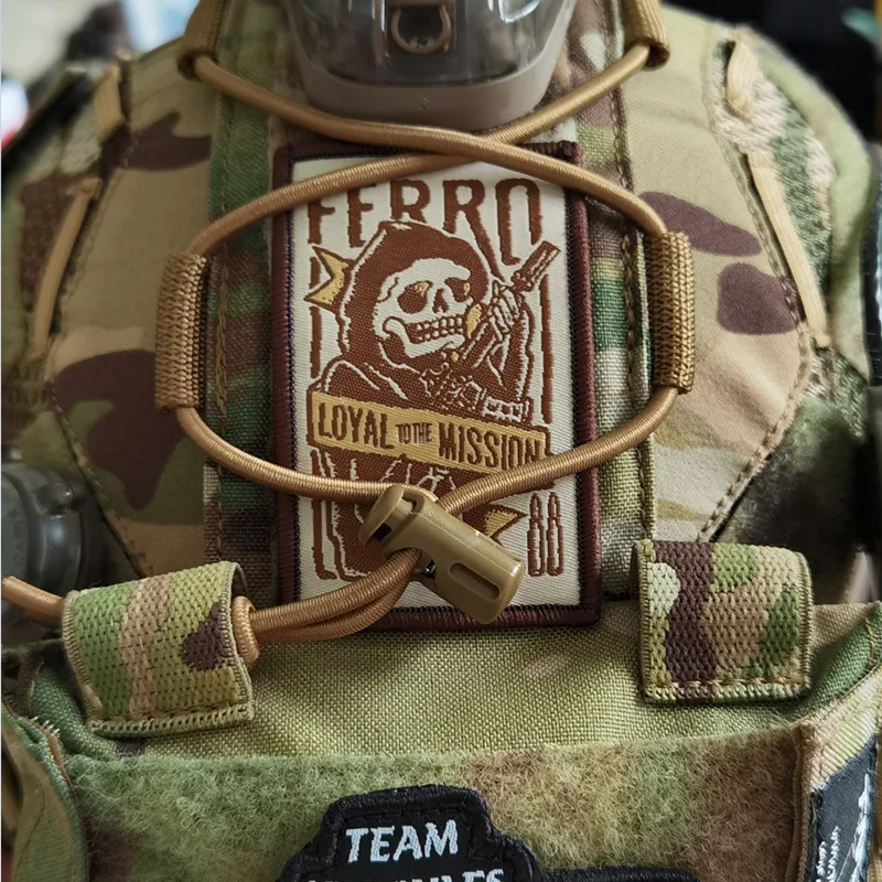FERRO LOYAL TOTHE MISSION Embroidered Patch Loyalty Reaper Armband Tactical Badge For Clothing Bag Halloween Decoration
