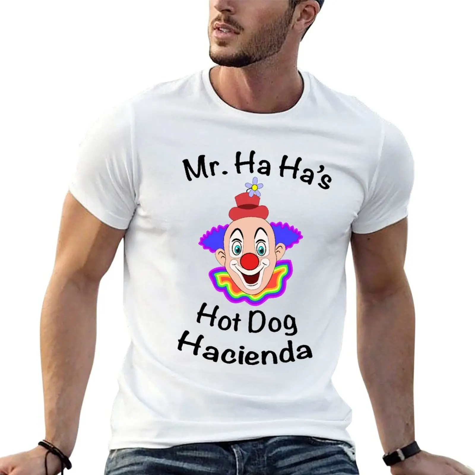 

Hot cotton T-Shirt heavy man Mr. t Dog t anime Ha's shirt Hacienda oversize shirts Ha