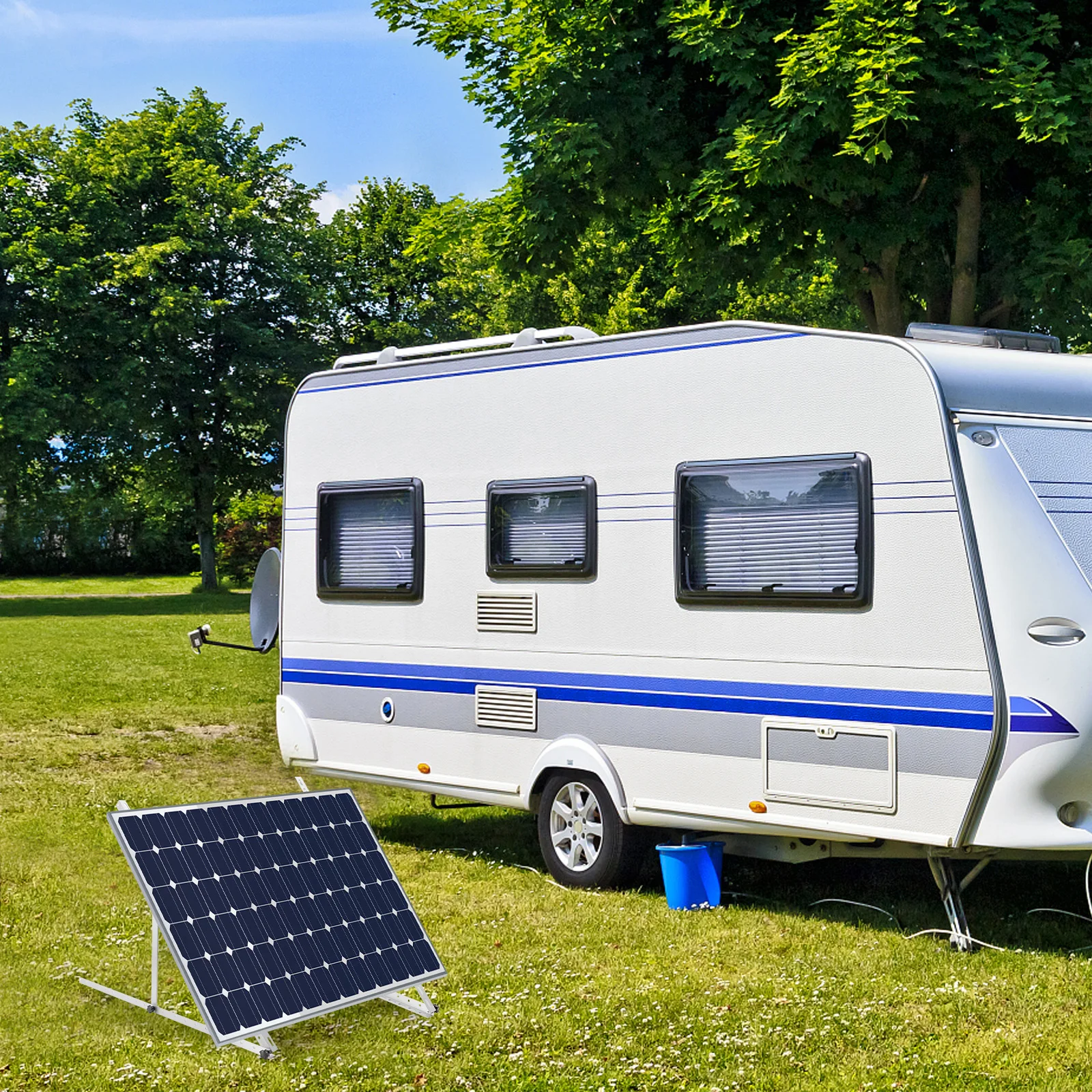 

41" Al Adjustable Solar Panel Brackets 0 -90° Tilt Solar Panel Mounting Brackets for Roof RV Boat and Off-Grid